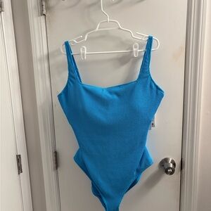 Blue One-Piece Swimsuit, 22W